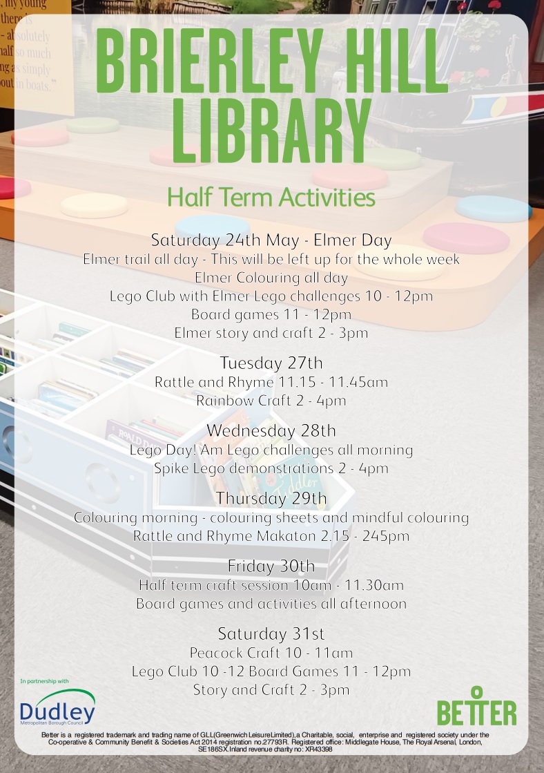 Brierley Hill Library - Children's Half Term Activities